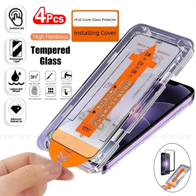 LDCRE Panzerglas Schutzfolie für iPhone 17e, transparent, 9H HD Vollflächiger Klebebildschirmschutz - Bild 1