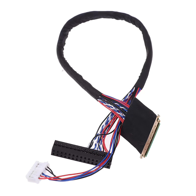 40-poliges LED-LCD-LVDS-Bildschirmkabel in Schwarz, 1 Kanal, 6 Bit für Displays - Bild 2