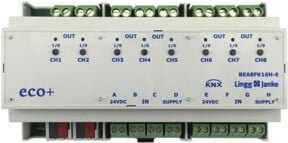 Lingg & Janke Binär-Ein-/Ausgang eco+ 8-fach 230VAC/DC 16A BEA8FK16H-E in Weiß - Bild 1