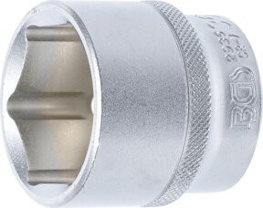 BGS Steckschlüssel-Einsatz Sechskant mit 1/2 Zoll Innenvierkant Antrieb, SW 36 mm, Silber - Bild 1