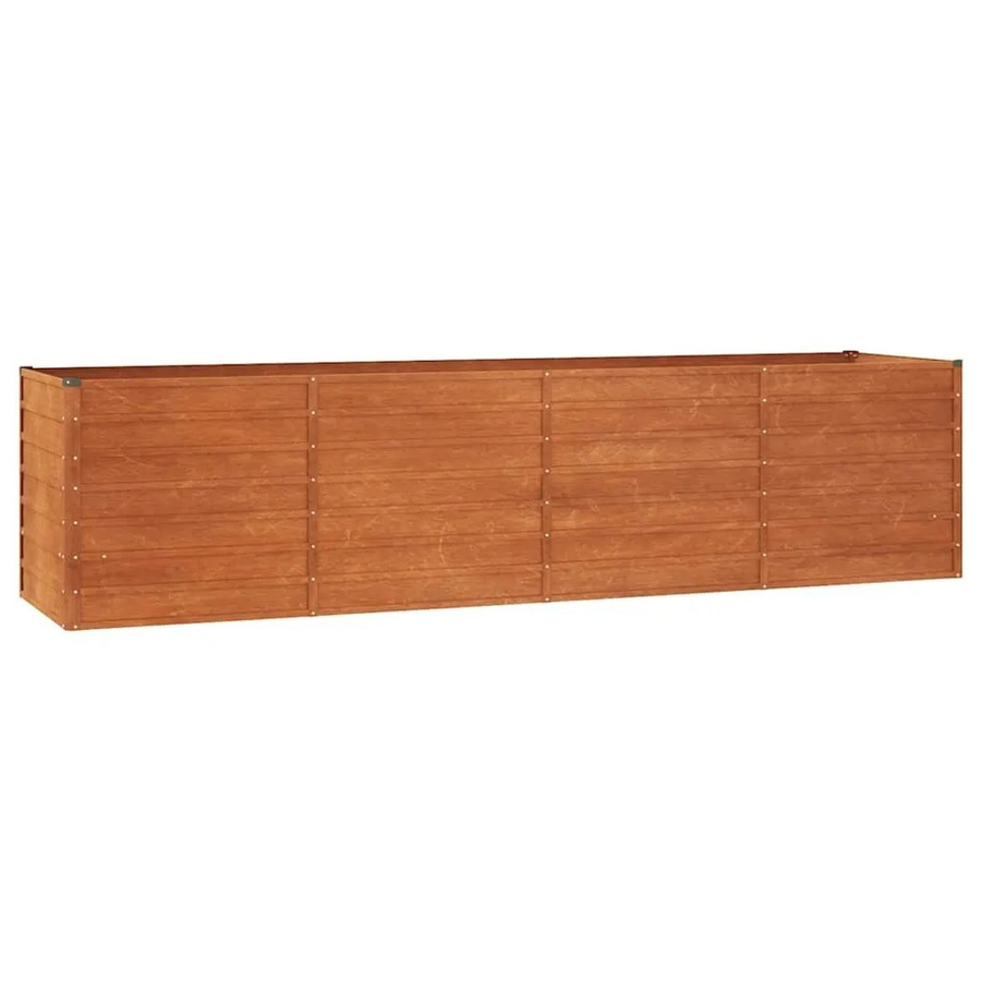 vidaXL Hochbeet aus Cortenstahl in Braun, B/T/H: 320 x 80 x 77 cm - Bild 2