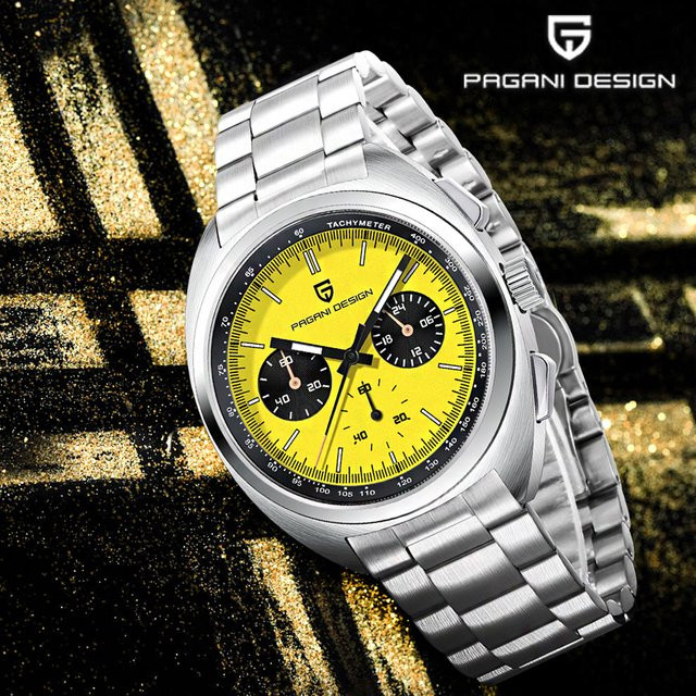 Pagani Design Chronograph, Quarz, Edelstahl, Saphirglas, Herren - Bild 1