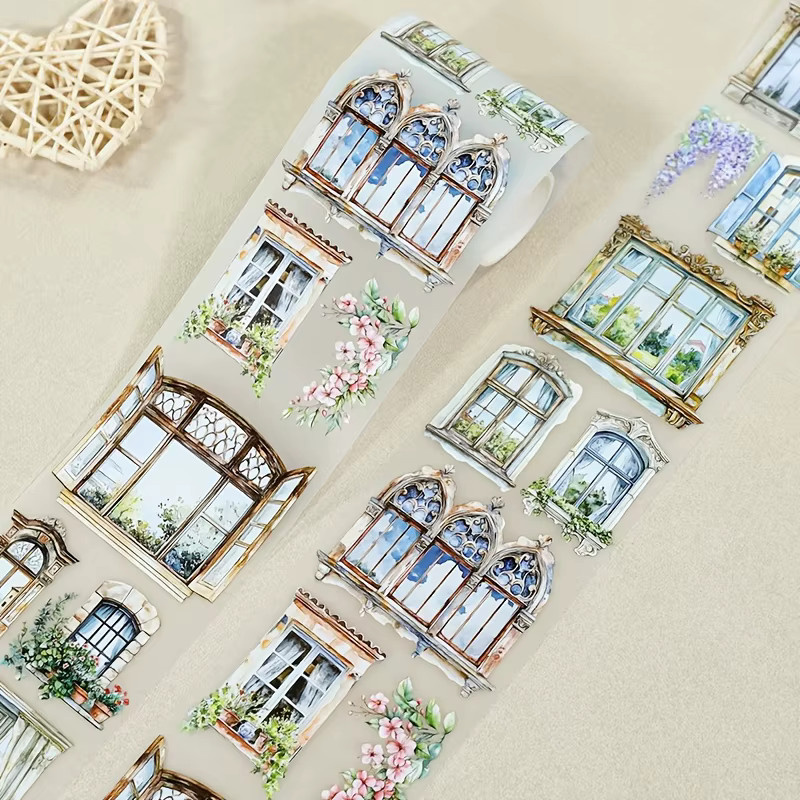 Medusa PET Washi Tape Fisch Transparente Aufkleber Multicolor 2 m Rolle für Scrapbooking und Journaling - Bild 3