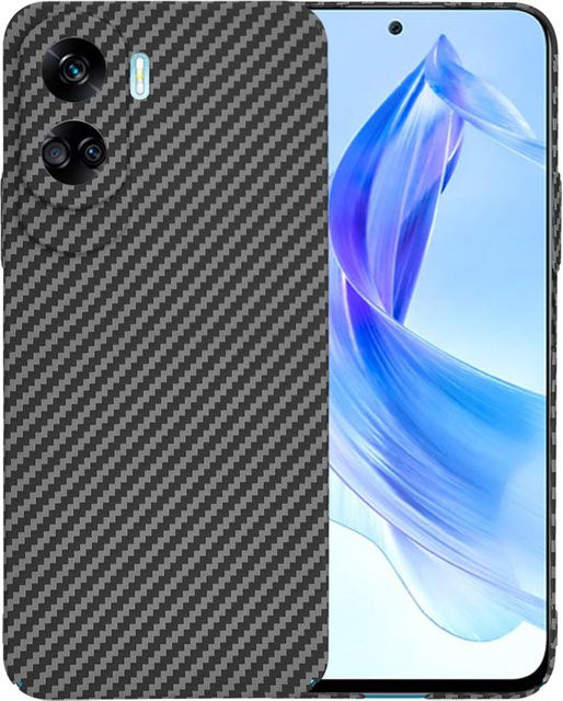 Techsuit Carbonite FiberShell Schutzhülle für Honor 90 Lite in Schwarz - Bild 1
