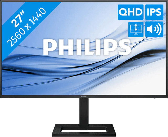 Philips 27E1N1600AE LED-Monitor, 27 Zoll, QHD 2560 x 1440 Pixel, IPS Display, Schwarz - Bild 1