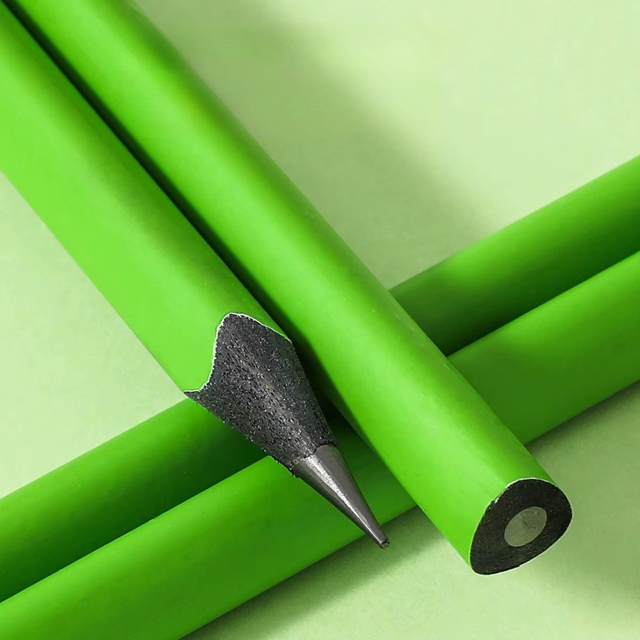 Grüne HB-Bleistifte aus Holz für Schule und Büro zum Skizzieren und Zeichnen, 10 Stück - Bild 3