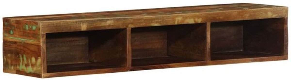 Vidaxl TV-Schrank aus Massivholz im Industrial Design, Braun, B/T/H: 100 x 30 x 19 cm - Bild 1