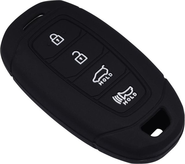 Silikon Schlüsselanhängerhülle als Schutzhülle für Hyundai Venue Kona Santa Fe Veloster Palisade Elantra GT Keyless in verschiedenen Farben - Bild 1