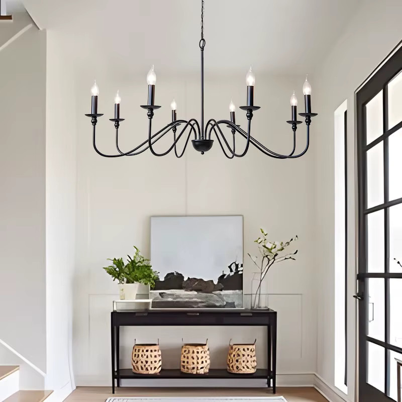 HAULVANG Vintage Pendelleuchte E14 aus Metall in Schwarz und Gold für Küche, Esszimmer oder Flur - Bild 1