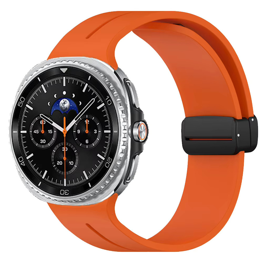 Samsung Uhrenarmband Silikon, Magnetische Schnalle, Schwarz - Bild 3