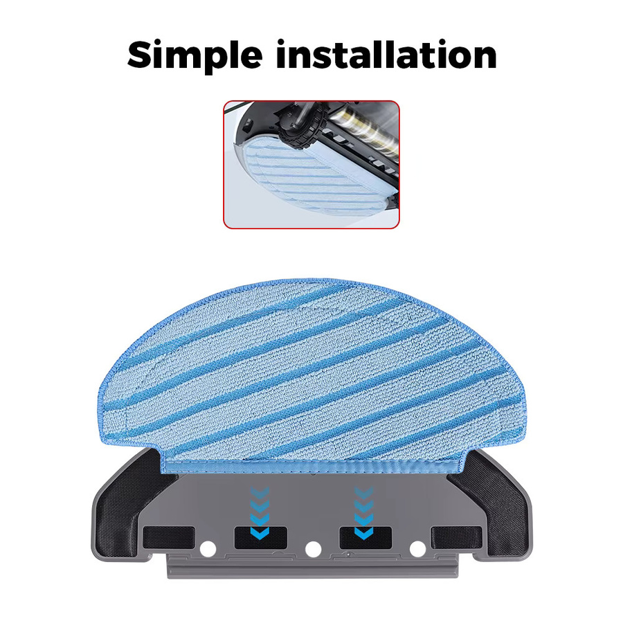 Ecovacs Mikrofaser-Wischpads in Blau für Deebot Ozmo T8 AIVI T8 Max N8 Pro Plus N8 Pro T9 Roboterstaubsauger Ersatzteile - Bild 2