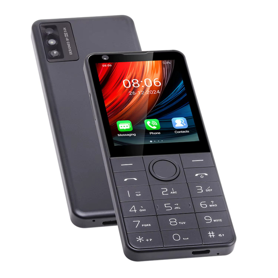 DOOV R77 Pro 4G Smartphone mit Android 13, 2,8 Zoll Touchscreen, 3 GB RAM, 32 GB Speicher, Schwarz oder Grau - Bild 2