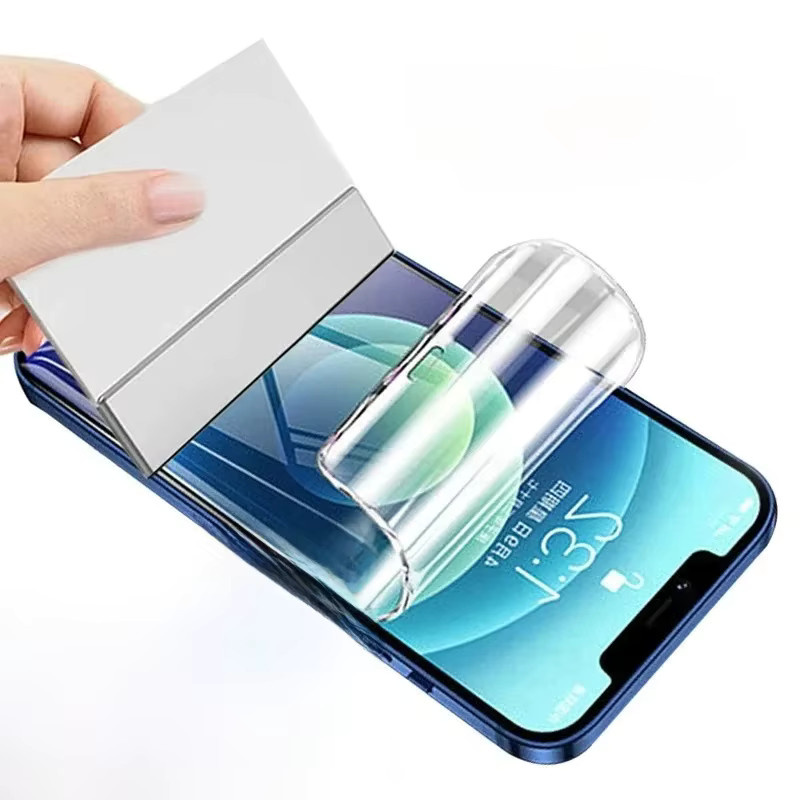 4er-Pack BMAD Silikon-Displayschutzfolien als weiche Hydrogelfolie für iPhone Modelle, transparent - Bild 5