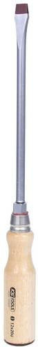 KS Tools ERGOTORQUE WOOD Schlitz-Schraubendreher in Multicolour mit Holzgriff, 12mm - Bild 1