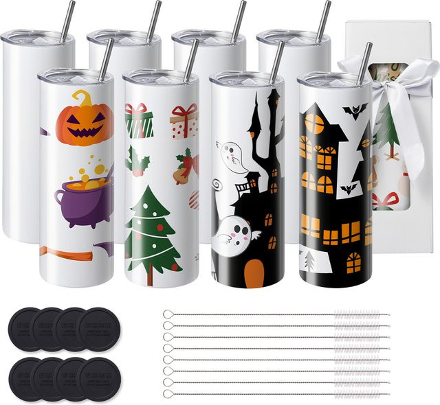 SucceBuy Sublimations-Tumbler aus Edelstahl für Warmtransfer, Mehrfarbig - Bild 1