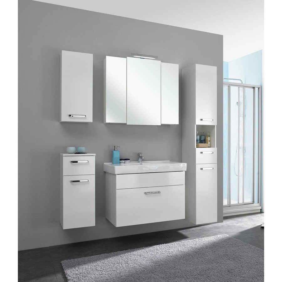 Pelipal Badezimmer-Set Quickset 312 in Weiß Glänzend, 6-teilig, B/H/T: 143 x 200 x 48 cm - Bild 2