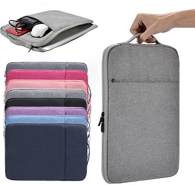 BLOCROSS iPad Tasche als Handbag Case und Sleeve Cover in Blau und Multicolour für iPad Pro 11 und 12.9 sowie iPad Air und iPad Modelle - Bild 1