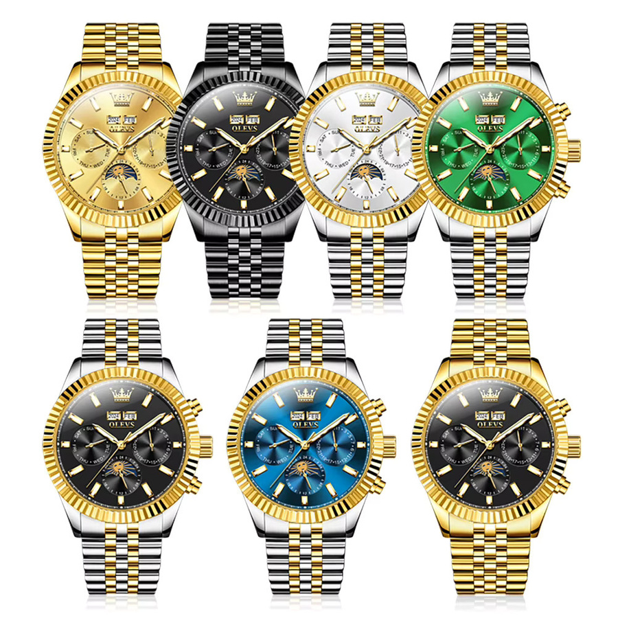 OLEVS Armbanduhr, Automatik, Edelstahl, Herren - Bild 4