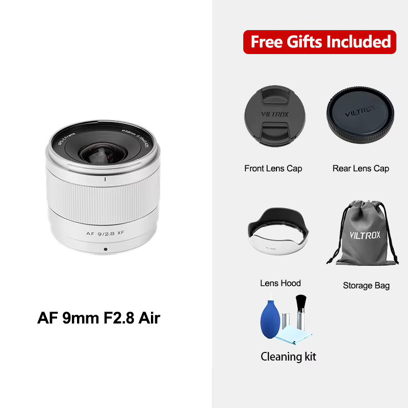 Viltrox Air Series Autofokus-Prime-Objektiv 9mm f/2.8 für Fujifilm X Mount, APS-C, Silber - Bild 3