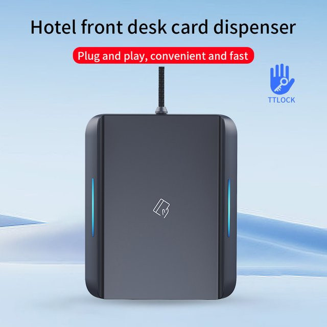 TTLOCK Kartenencoder Smart Card Sensor NFC 13,56 MHz M1 IC Kartenleser RFID Chip Scanner in Schwarz für TTHotel System Software Hotel und Apartment - Bild 1
