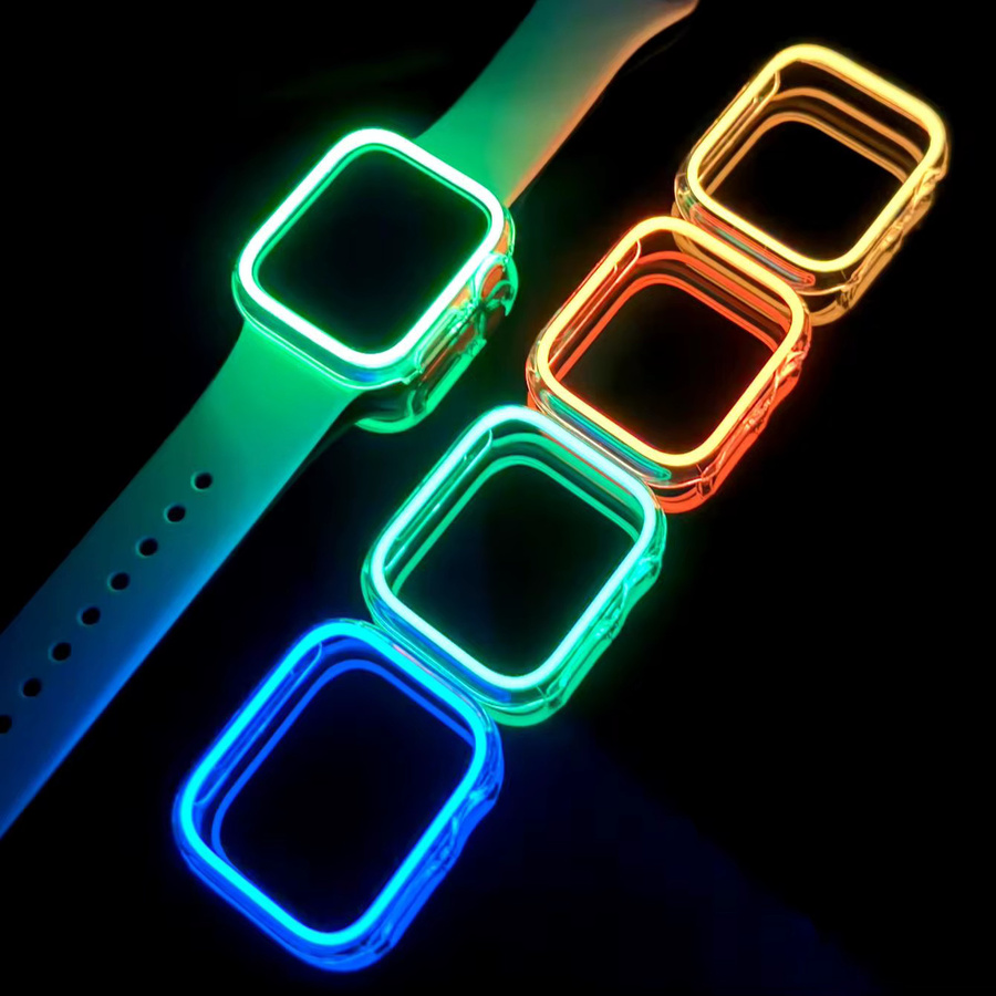 samusak Uhrengehäuse, Silikon, Fluorescent cyan, Unisex - Bild 4