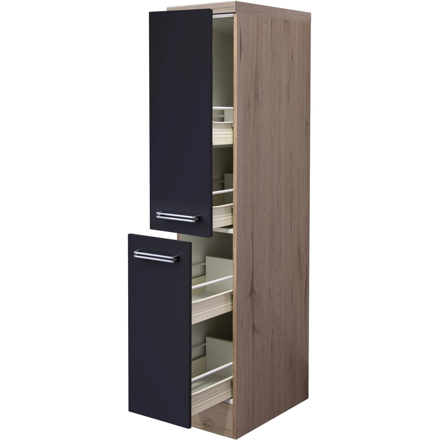 Flex-Well Apothekerschrank Elva Anthrazit Matt B/H/T: 30 x 162 x 60 cm - Bild 2