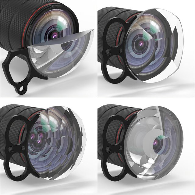 KnightX Prismen-Objektivfilter für Smartphones mit Kaleidoskop-Spezialeffekten in Transparent - Bild 1