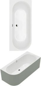 Villeroy & Boch Rechteck-Badewanne Oberon aus Acryl in Weiß, B/T/H: 183 x 80 x 62 cm - Bild 1
