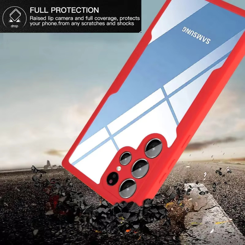 Transparente 360 Grad Schutzhülle für Samsung Galaxy S24 S25 S23 S22 Ultra Plus FE A54 A16 A06 A36 A56 A26 A05S mit vollständiger Bildschirmabdeckung - Bild 3
