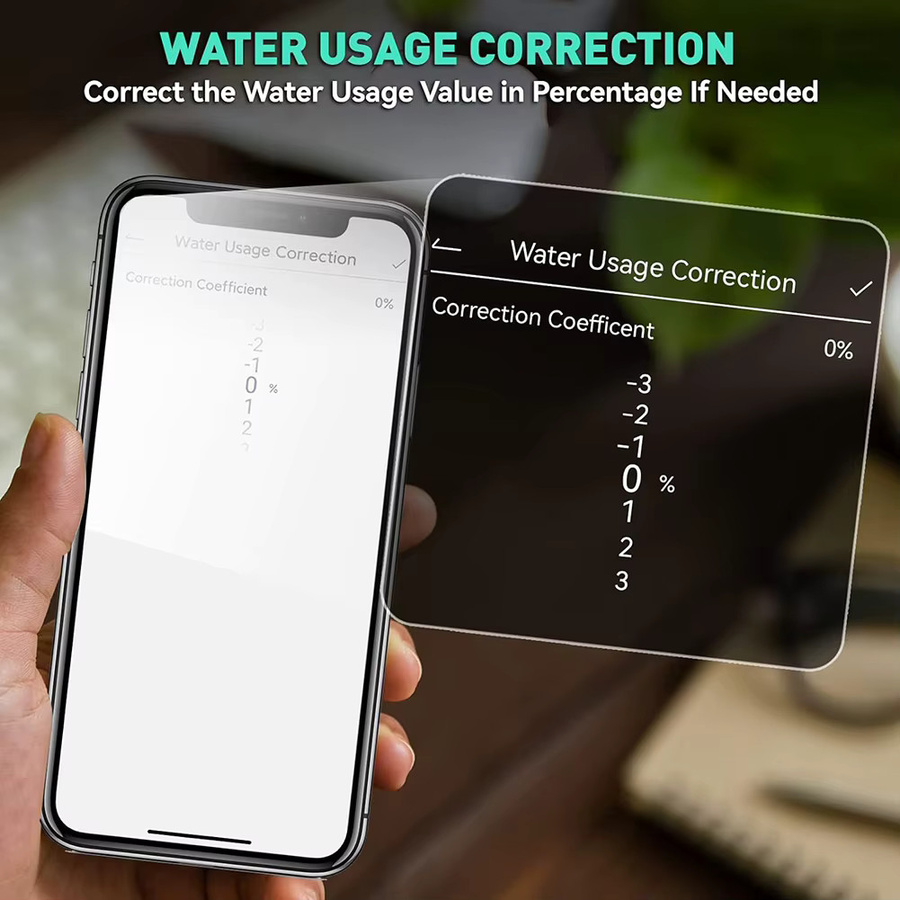 TOOLTOP Intelligenter WLAN-Wasserdurchflussmesser in Weiß zur Echtzeit-Verbrauchsverfolgung und digitalen Überwachung für Garten- und Rasensprinkler-Bewässerungssysteme - Bild 3