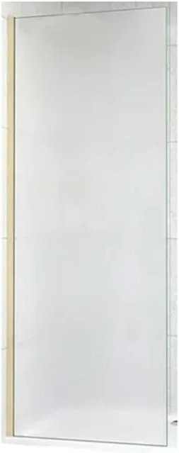 Duschparadies Walk-in Duschwand aus Glas mit Goldrahmen und Nano-Beschichtung, B/H: 120 x 200 cm, Frosted-Effekt - Bild 1