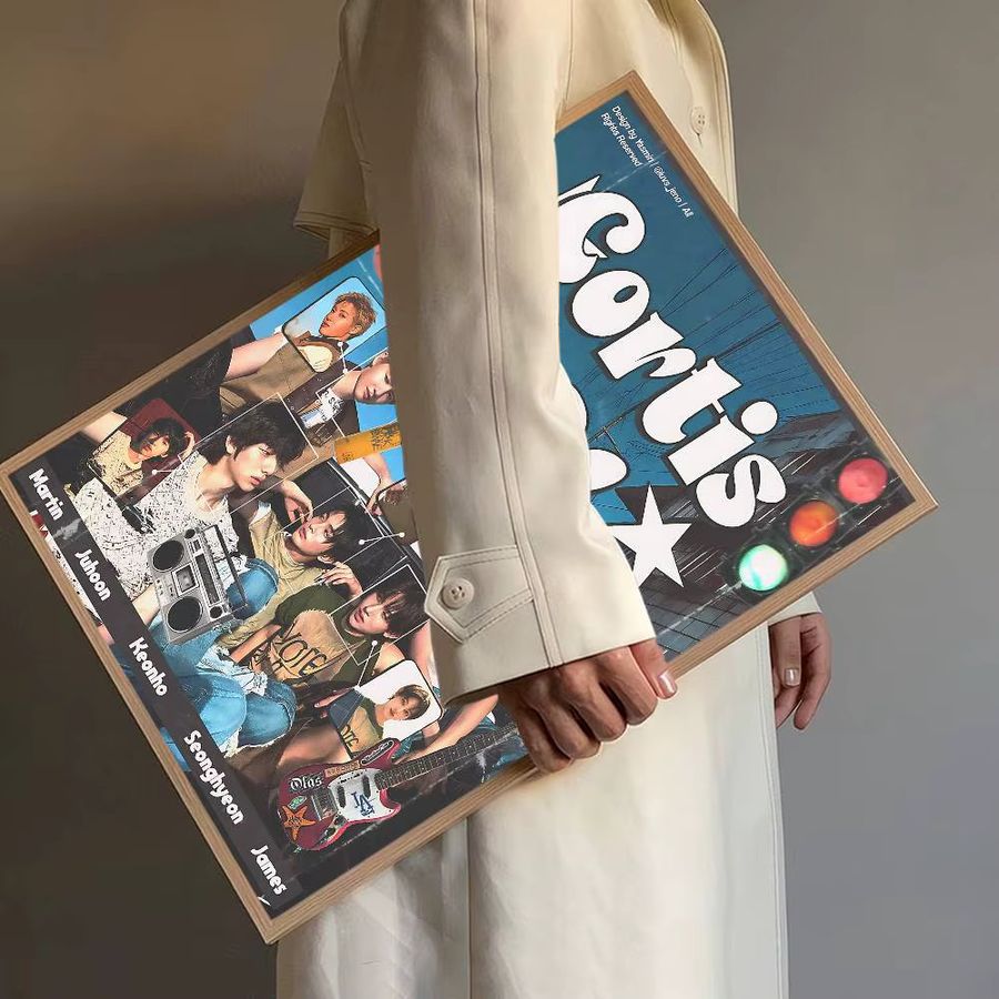 Potdemiel Kpop Musik Vintage DIY Sticky Poster für dein Zimmer, Bar oder Cafe zur Dekoration - Bild 4