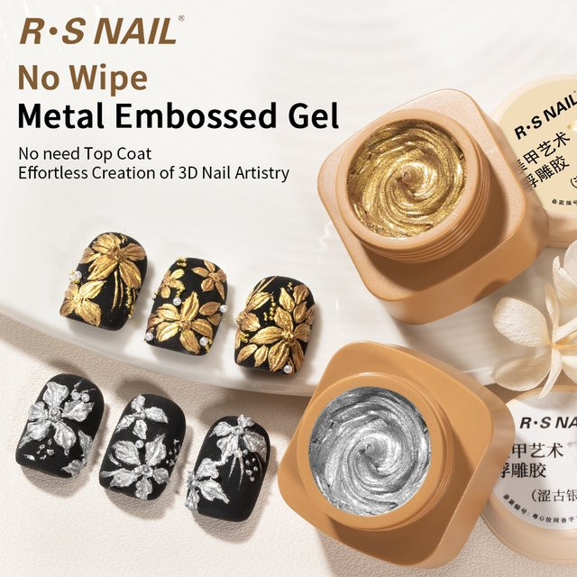 RSNAIL 3D Metall-Prägegel, Silber, 5g - Bild 1