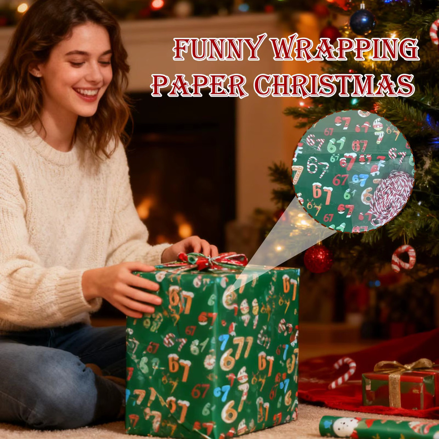 2 Stück Weihnachtsgeschenkverpackungen aus Papier in Grün mit verschiedenen Mustern für Weihnachts- und Geburtstagsgeschenke - Bild 5