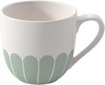 Villeroy & Boch Espressotasse FLEUR in Weiß und Grün aus Keramik - Bild 1