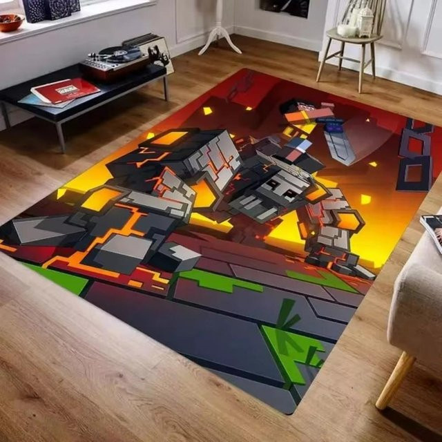 Karpetti 3D M-C Pixel Art Teppich in Multicolour, abstraktes Design, B/T: 80 x 50 cm - Bild 1
