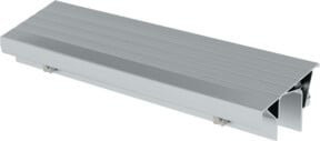 MUNK Günzburger Steigtechnik MaxxStep Stufenmodul aus Aluminium und Fiberglas in Silber, Länge: 35,6 cm - Bild 1
