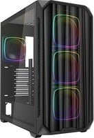 Sharkoon AK5M RGB Tower-Gehäuse in Schwarz mit USB-C und ATX-Unterstützung - Bild 1