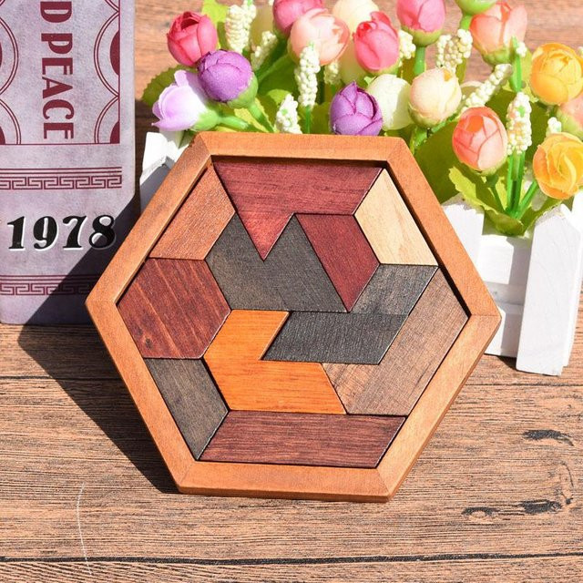Binchi Outdoor Product Tangram Puzzle Holz, ab 14 Jahre - Bild 1