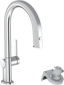 Hansgrohe Spültisch-Einhebelmischer Aqittura M91 mit ausziehbarem Brausekopf in Chrom - Bild 1