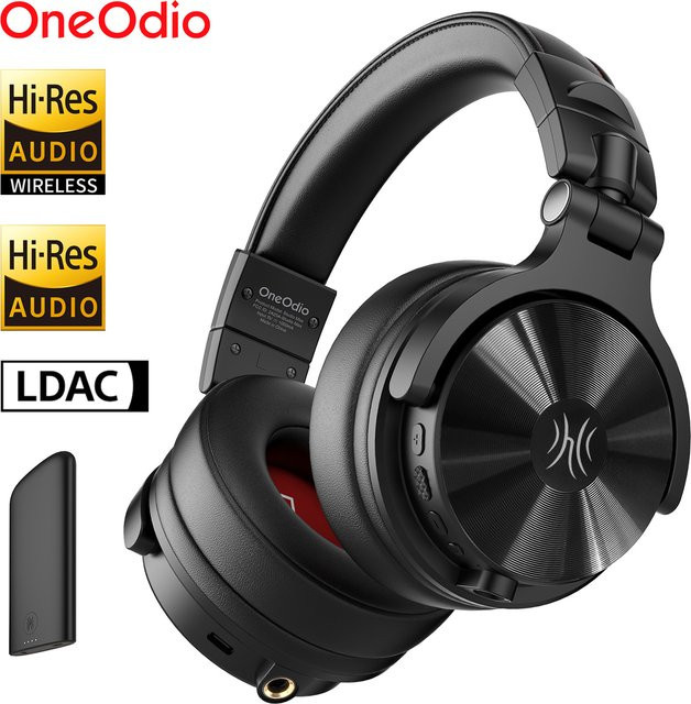 Oneodio Studio Max Bluetooth 6.0 Kopfhörer, kabelloses DJ-Headset mit 9ms Ultra-Niedrige Latenz, Hi-Res LDAC Studio-Monitor-Kopfhörer in Schwarz - Bild 1