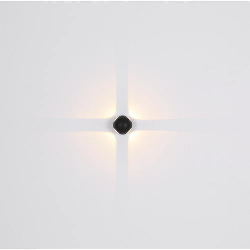Globo Außenleuchte Slice aus Aluminium mit LED in Schwarz Matt, Durchmesser: 11 cm - Bild 2