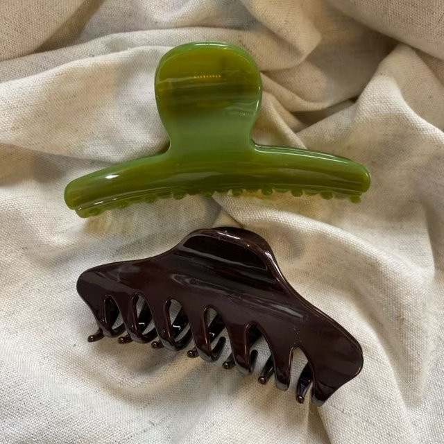 GIOIO Haarspangen Shark Clip, 2 Stück, Grün, Damen - Bild 1