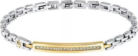 Maserati Armband Edelstahl, Bicolor, Kristalle, Herren - Bild 1