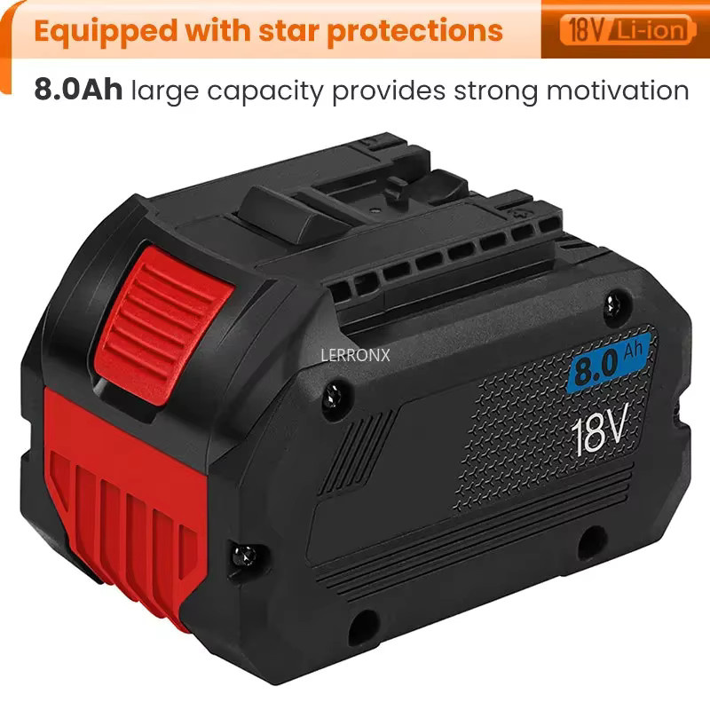 Bosch Li-Ionen-Akku 18 V 8000 mAh mit 21700 Zellen für PorCore BAT609 BAT610G BAT618G BAT620 BAT622 und GSR18V-LI - Bild 3