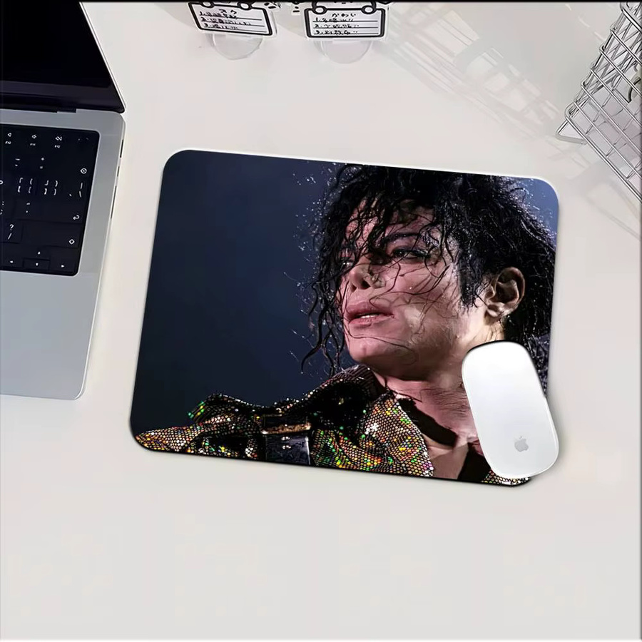 Mesuca Mauspad Michael Jackson Dangerous Bad in Multicolour, rutschfestes Schreibtischpad für Maus und Tastatur - Bild 4