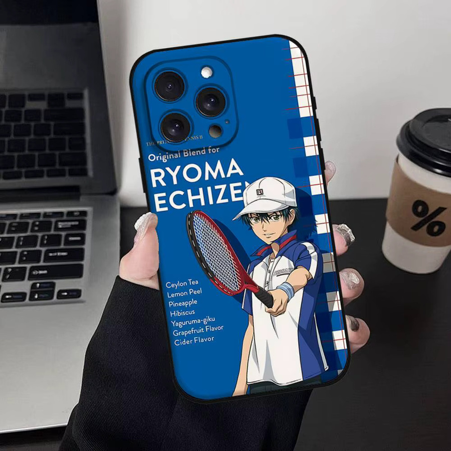 Mesuca Handyhülle The Prince Of Tennis für iPhone 11 bis 17 Pro Max Plus Mini in Blau aus weichem TPU - Bild 6