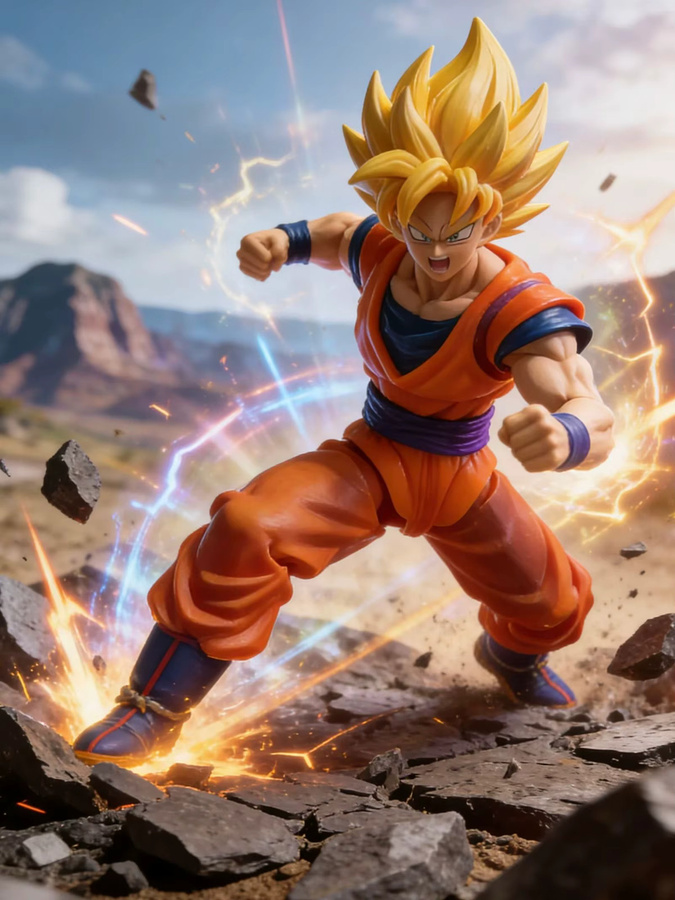 Bandai Dragon Ball Super Saiyajin Erwachsener Son Goku, Actionfigur - Bild 3