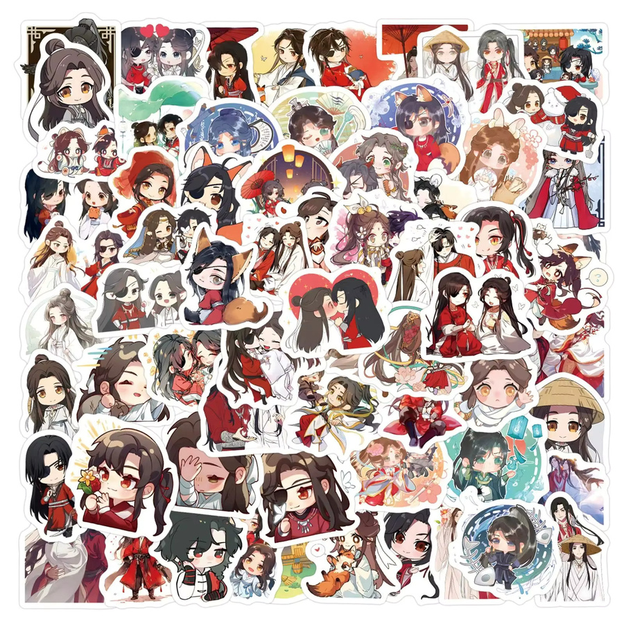 GOGOTU Heaven Official's Blessing Anime-Aufkleber, 50 Stück, multicolour - Bild 2