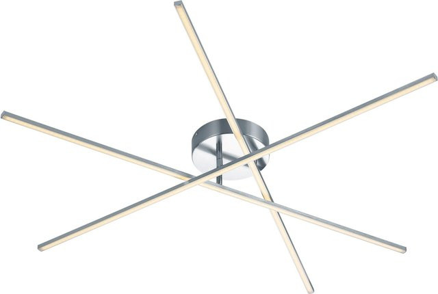 Trio LED-Deckenleuchte Tiriac in Nickel matt, dimmbar - Bild 1